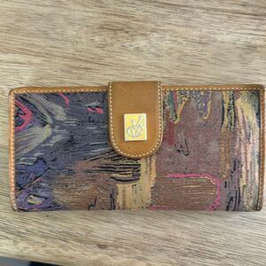 Van Gogh brown leather wallet vintage